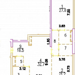 ЖК Аэробус квартира 4 комн. 121 кв.м. 29 этаж